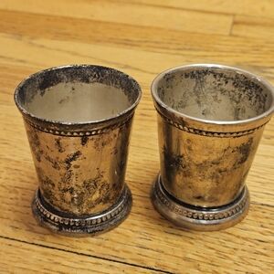 Silver 2.5 Inch Tall Candle Holders